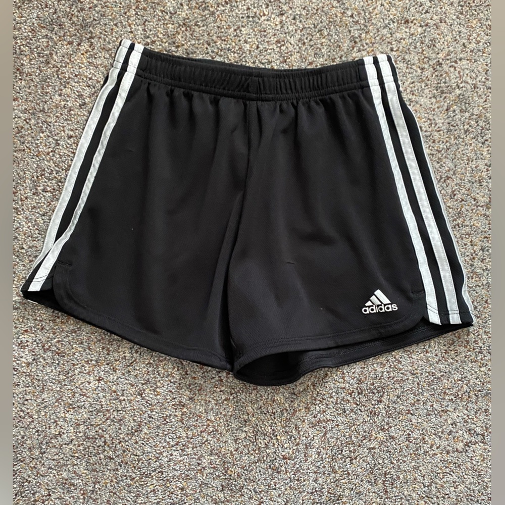 Adidas kids 3- strip girls shorts
